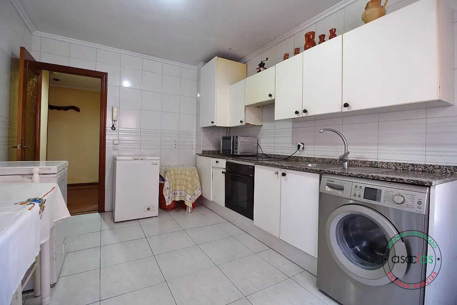 Cocina de Piso en venta en Gijón  con Calefacción, Parquet y Terraza