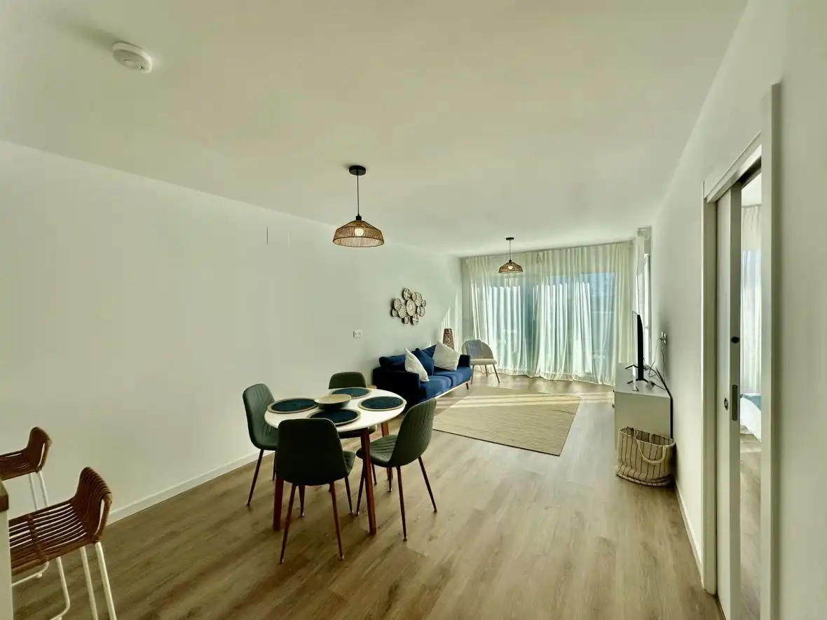 Wohnzimmer von Wohnungen zum Verkauf in Santa Pola mit Klimaanlage, Abstellraum und Schwimmbad