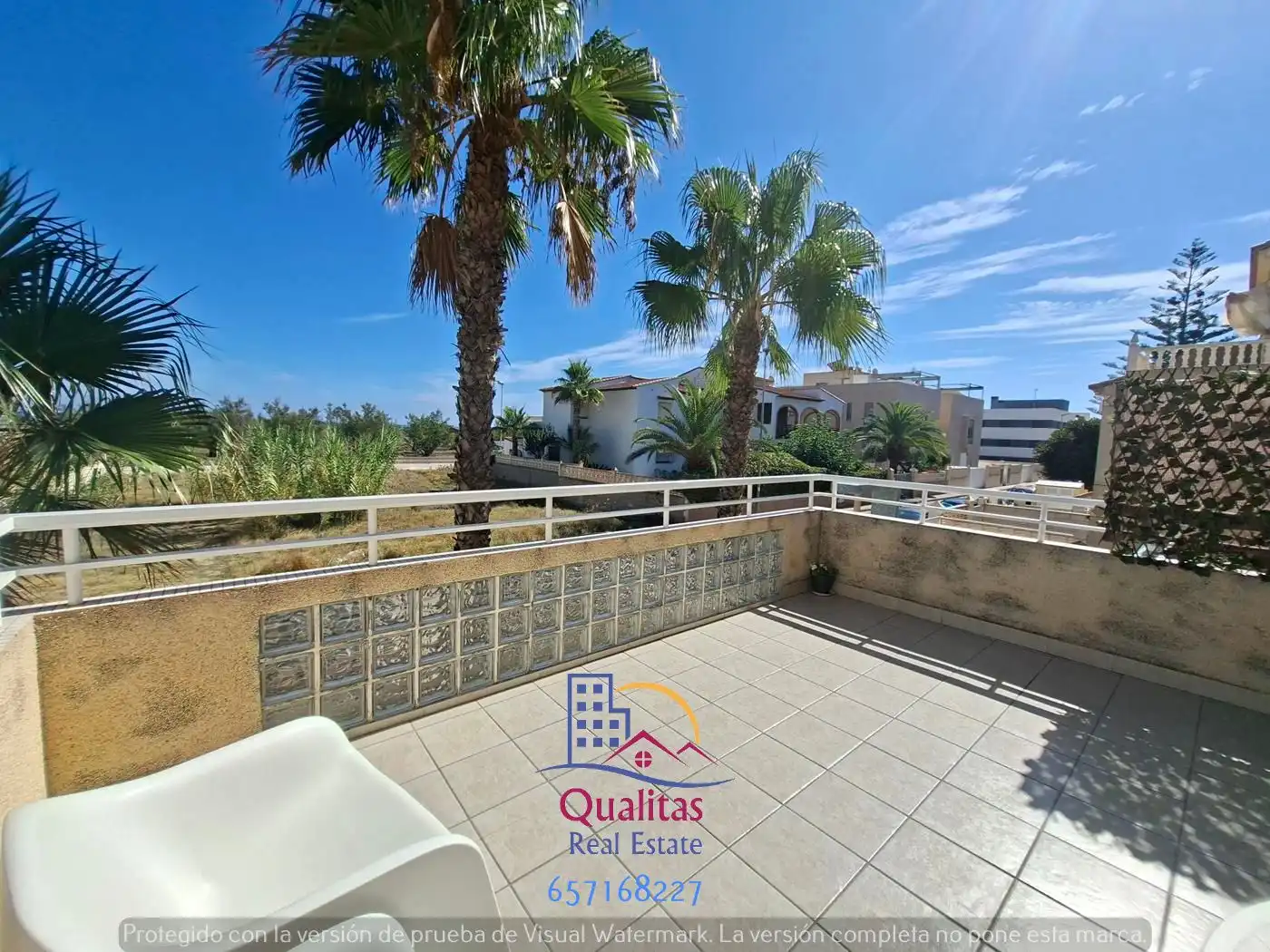 Terraza de Apartamento de alquiler en Oliva con Aire acondicionado, Calefacción y Terraza