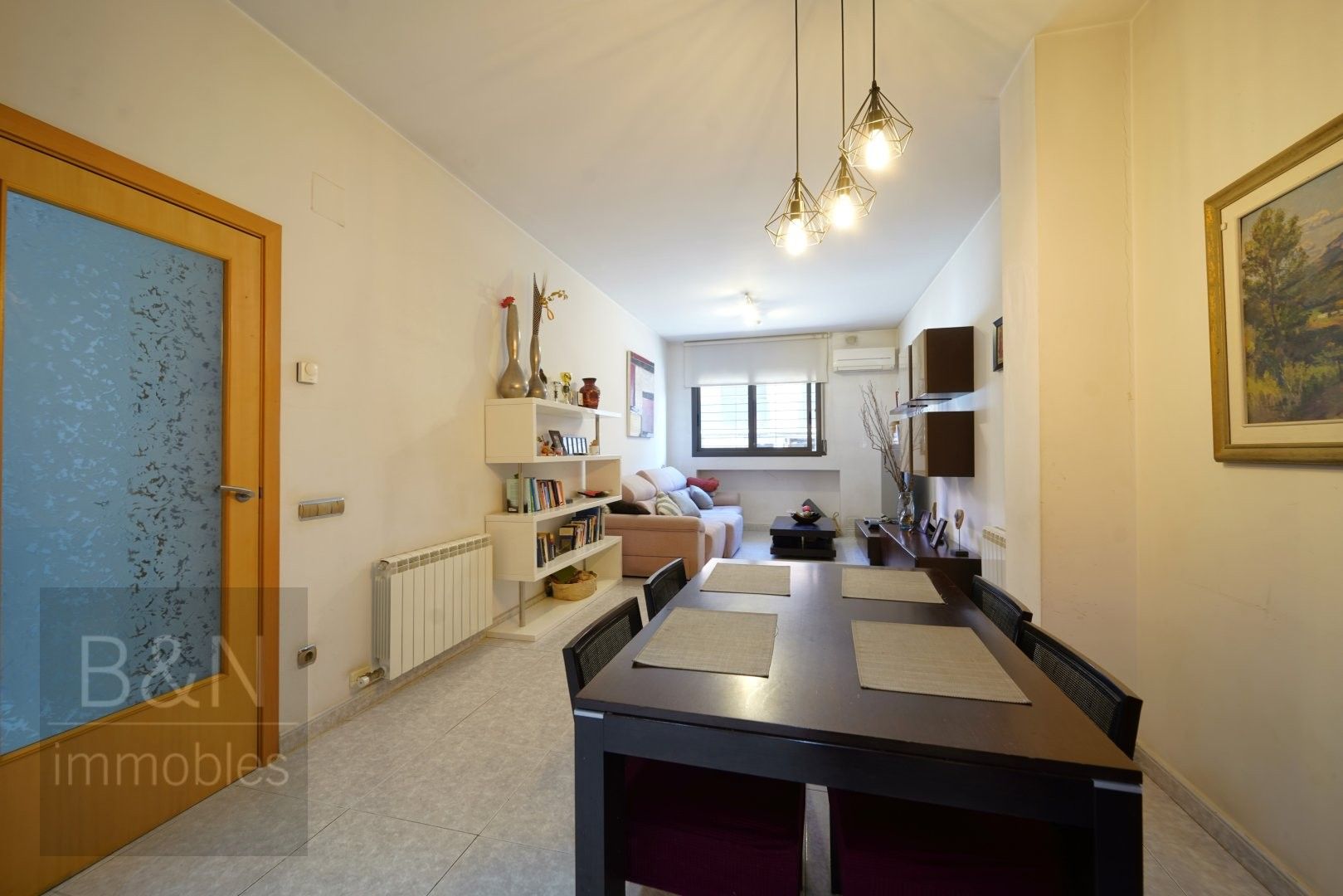 Sala d'estar de Pis en venda en Terrassa amb Aire condicionat i Calefacció