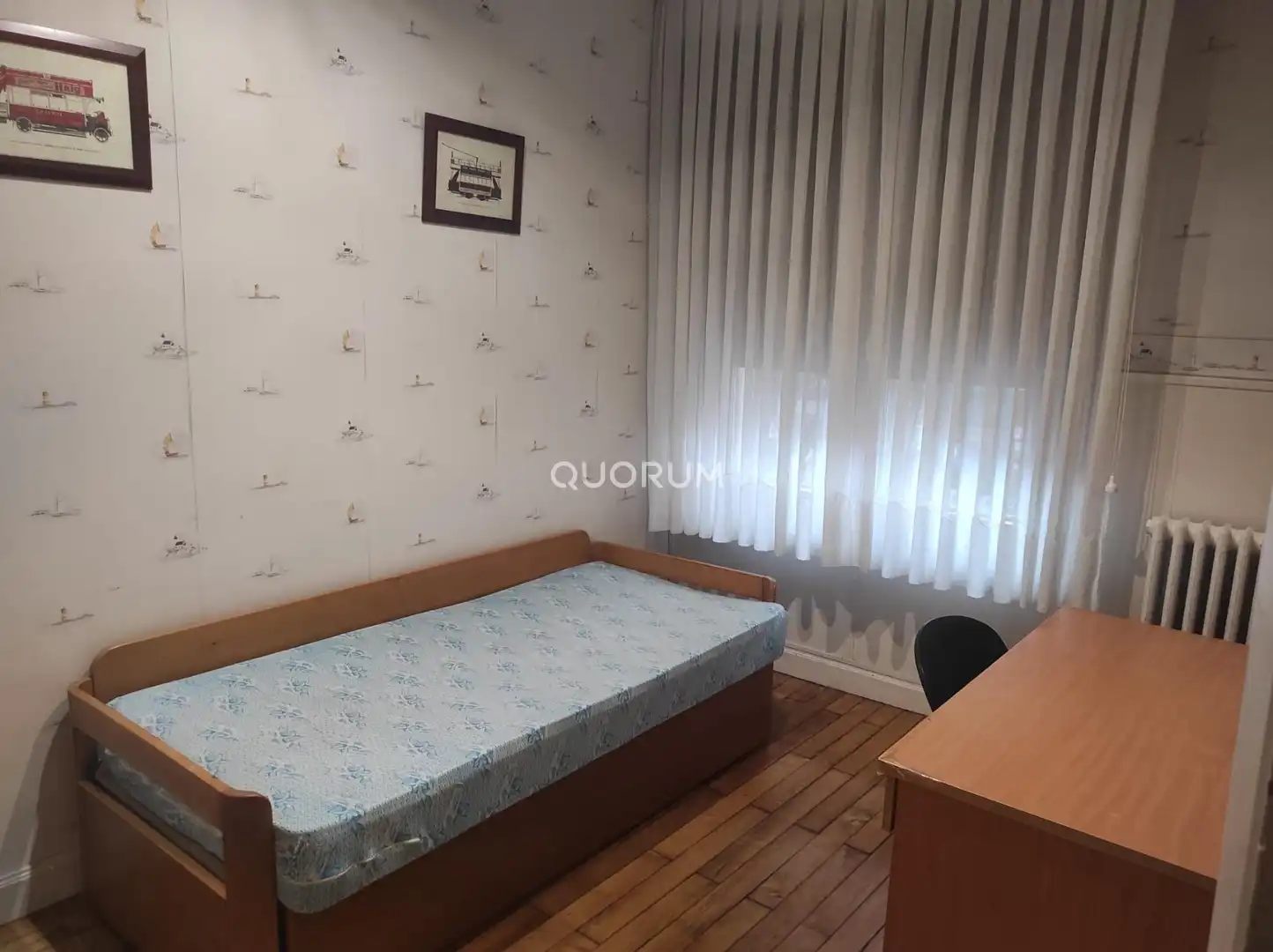 Schlafzimmer von Wohnung zur Miete in Bilbao  mit Heizung und Möbliert