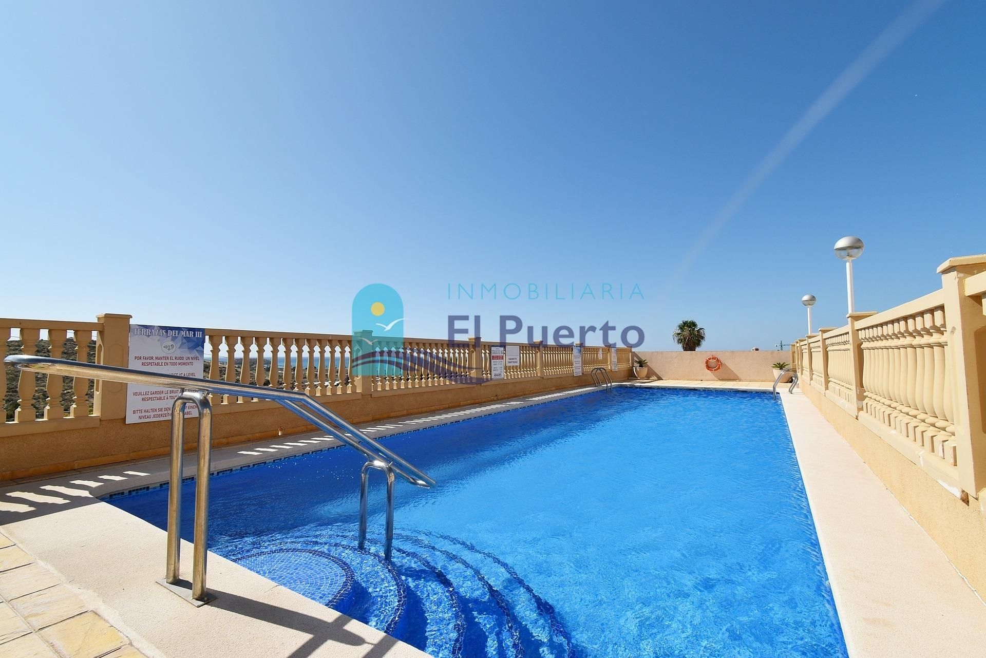 Swimming pool of Apartment for sale in Mazarrón  with Air Conditioner, Heating and Terrace