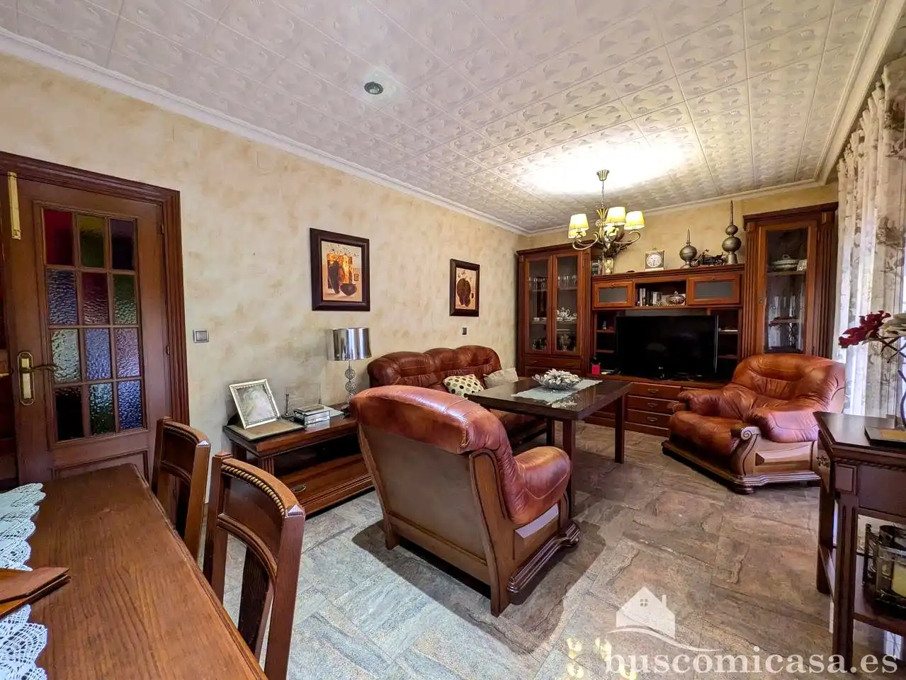 Sala d'estar de Casa o xalet en venda en Linares amb Aire condicionat, Terrassa i Balcó