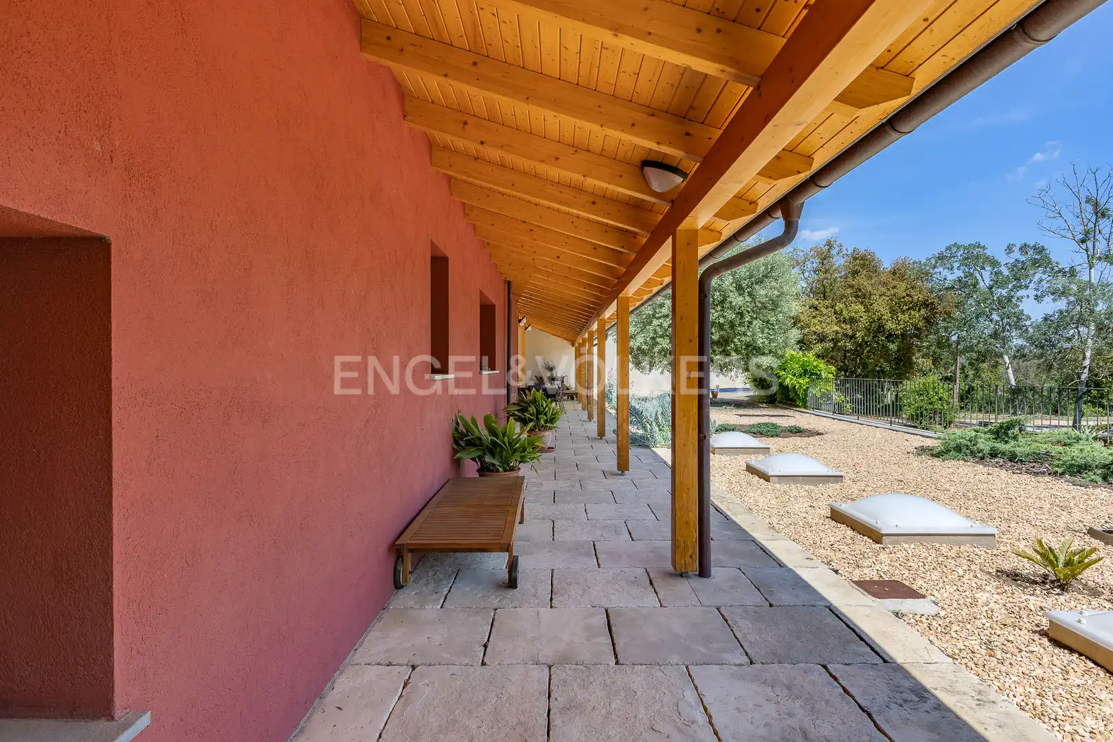 Terraza de Finca rústica en venta en Gallifa con Aire acondicionado, Calefacción y Jardín privado