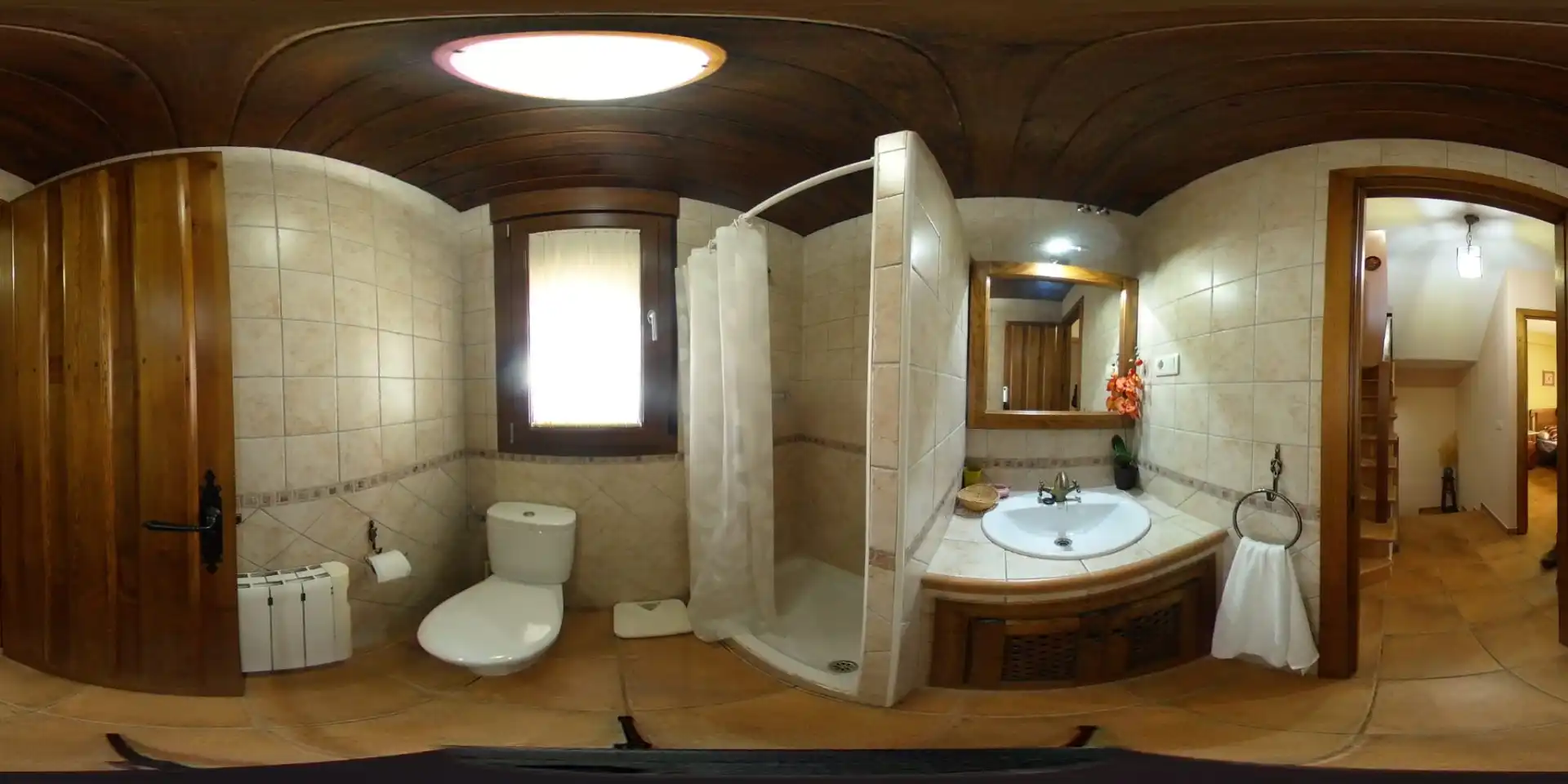 Badezimmer von Country house zum Verkauf in Barrado mit Heizung, Möbliert und Waschmaschine