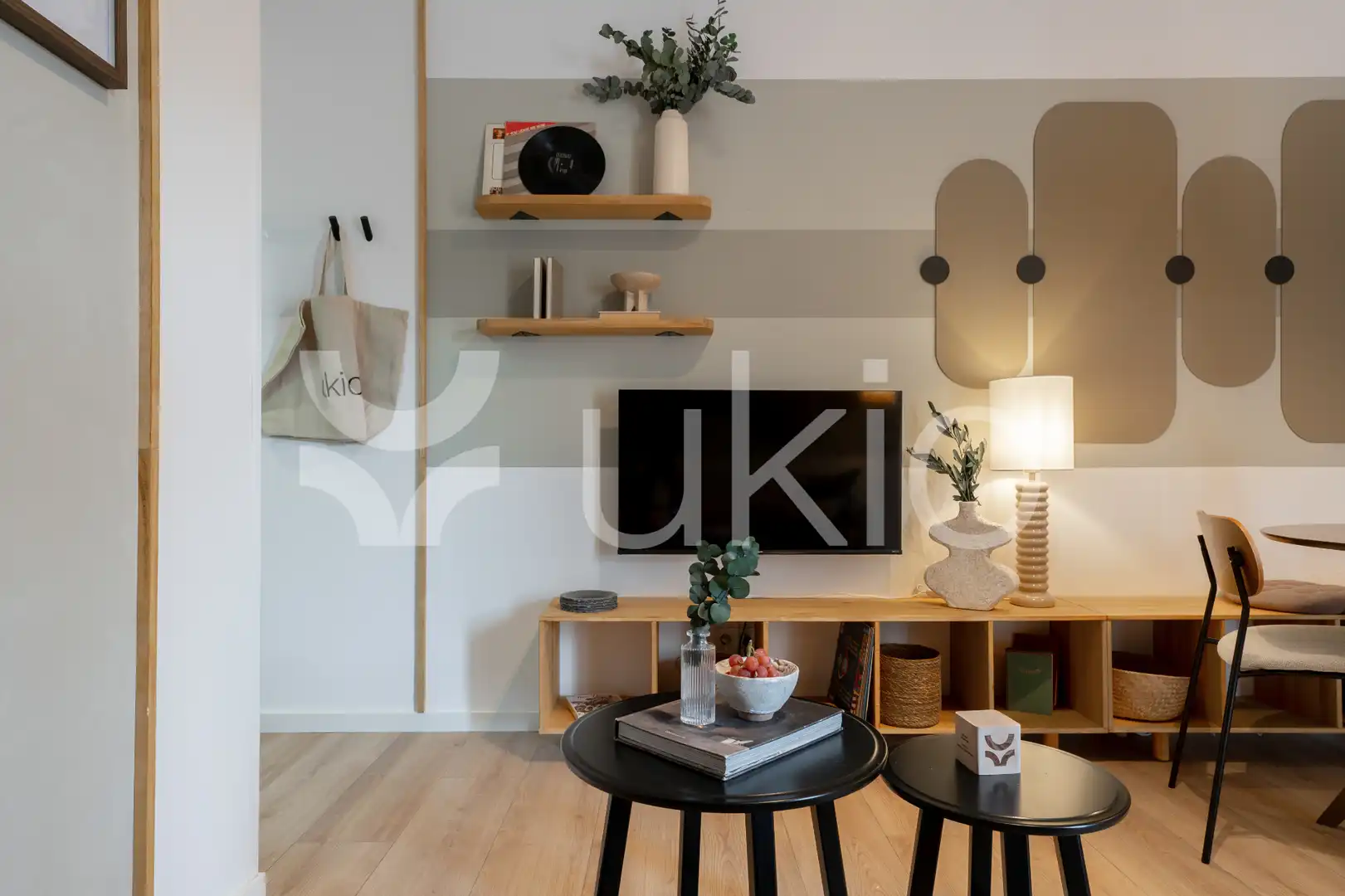 Sala de estar de Apartamento de alquiler en Madrid con Aire acondicionado, Calefacción y Amueblado