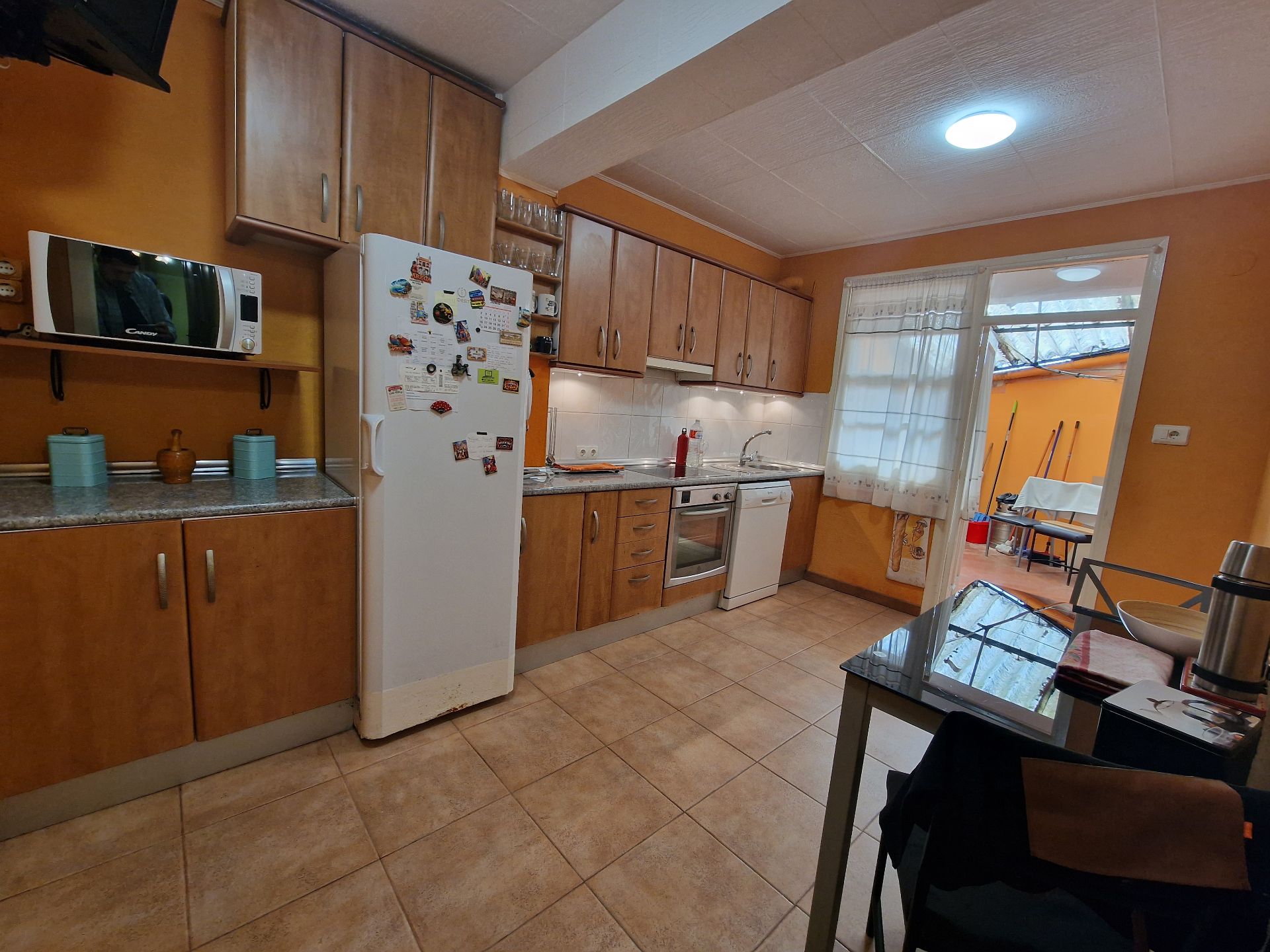 Kitchen of Flat for sale in Ferrol  with Heating, Terrace and Furnished
