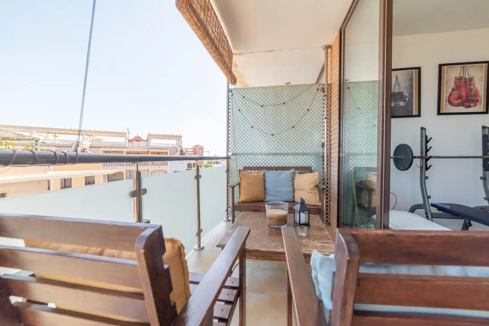 Balcony of Flat for sale in San Javier  with Air Conditioner, Terrace and Storage room