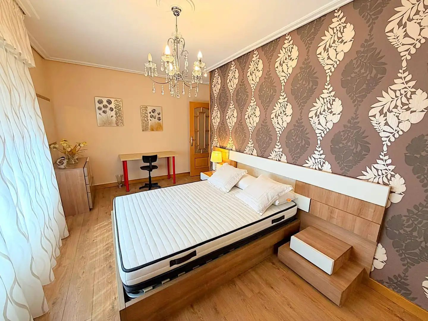 Bedroom of Flat for rent in Vitoria - Gasteiz  with Heating, Terrace and Furnished
