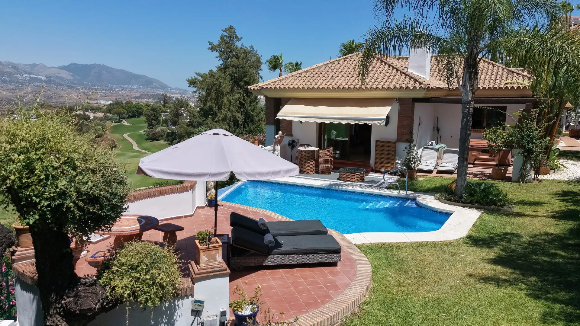 Jardín de Casa o chalet en venta en Mijas con Aire acondicionado, Jardín privado y Terraza