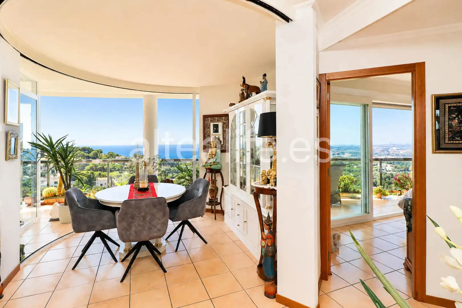 Menjador de Apartament en venda en Altea amb Aire condicionat, Terrassa i Forn
