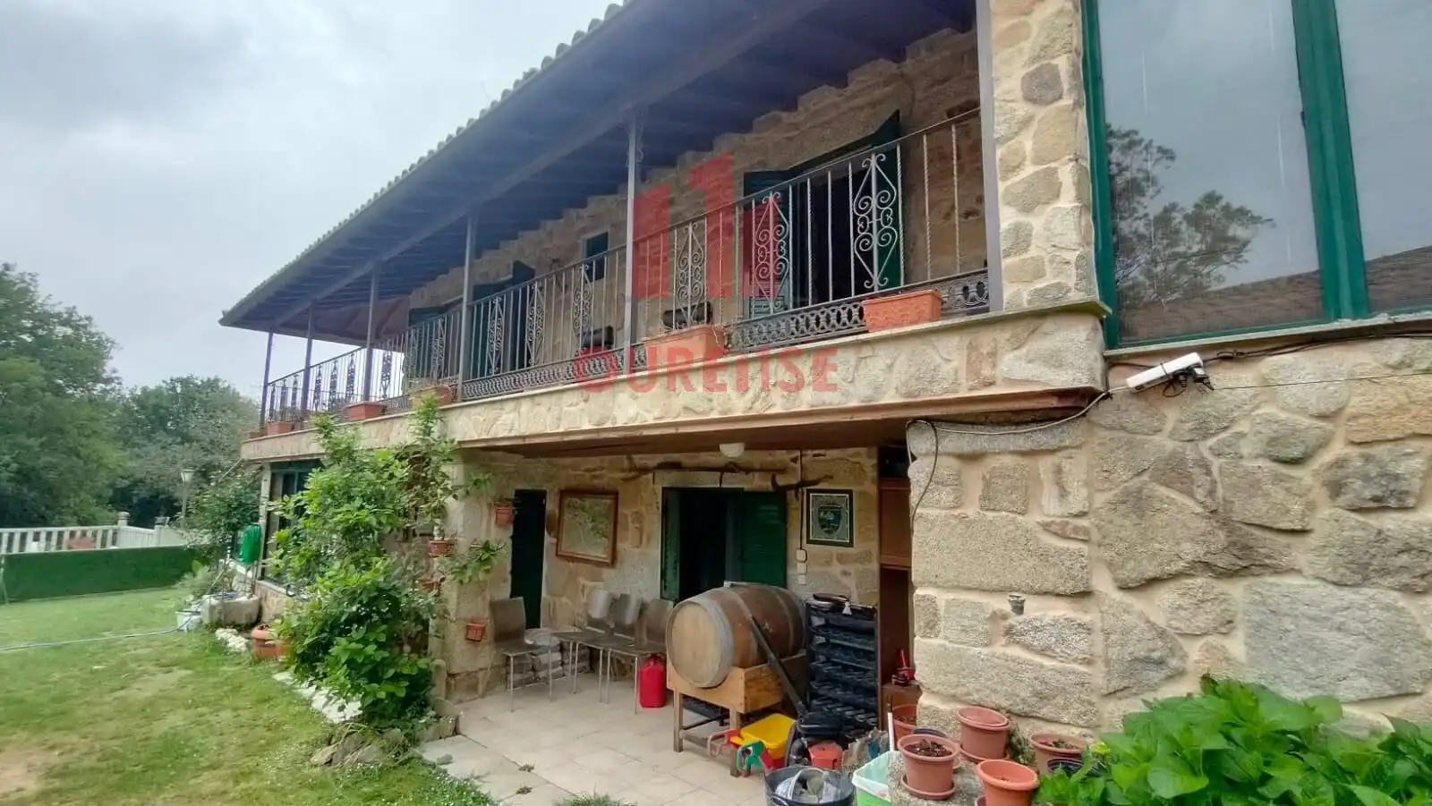 Vista exterior de Finca rústica en venda en San Amaro amb Aire condicionat, Calefacció i Jardí privat