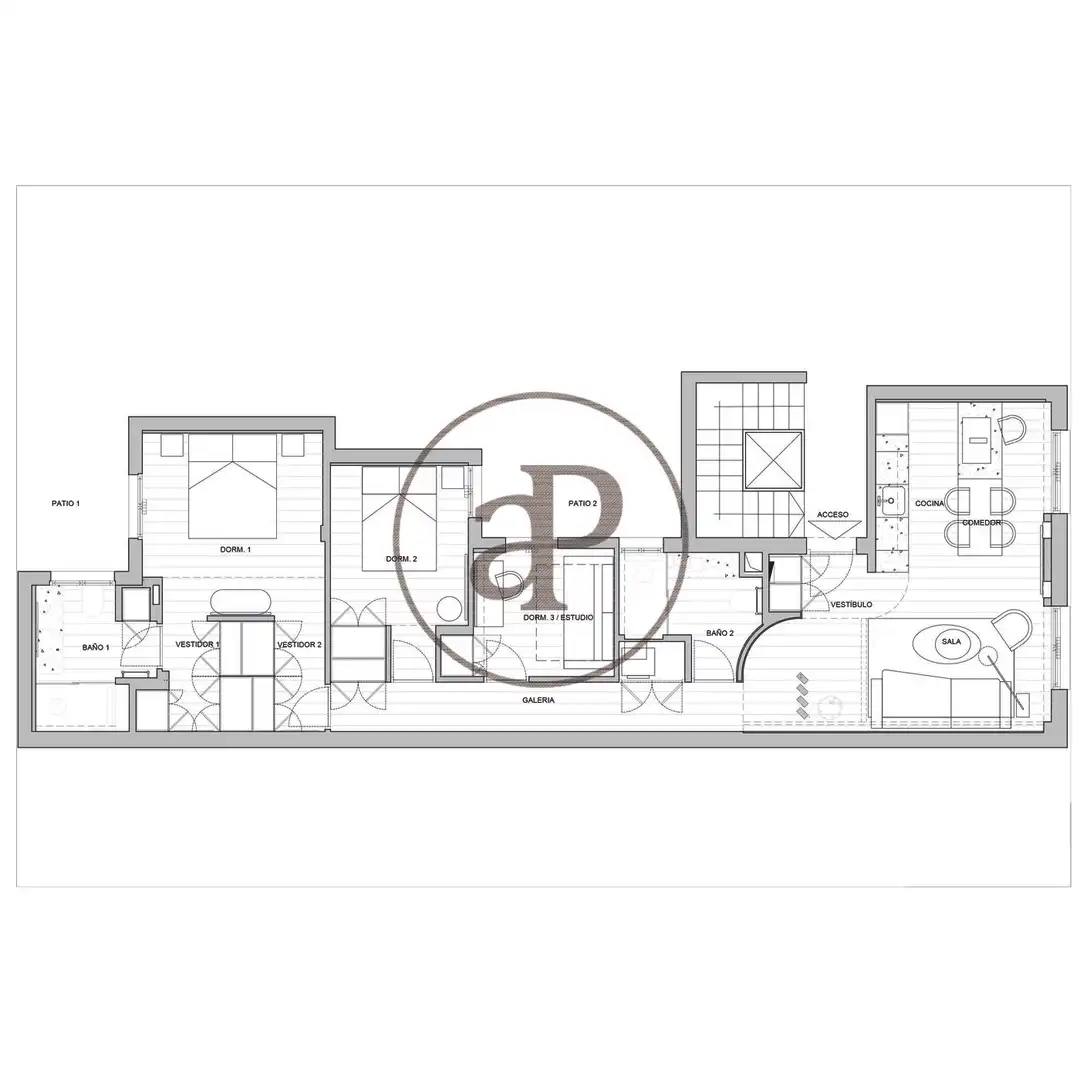Piso en venta en Madrid con Aire acondicionado, Calefacción y Amueblado