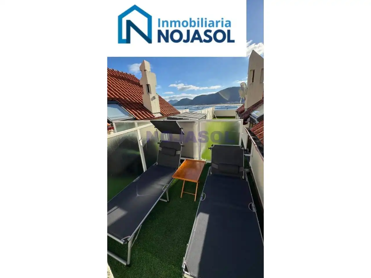 Terrassa de Dúplex de lloguer en Noja amb Calefacció, Terrassa i Moblat
