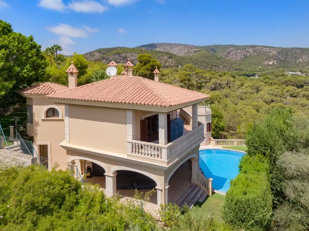 Exterior view of Houses for sale in Calvià  with Air Conditioner, Private garden and Terrace