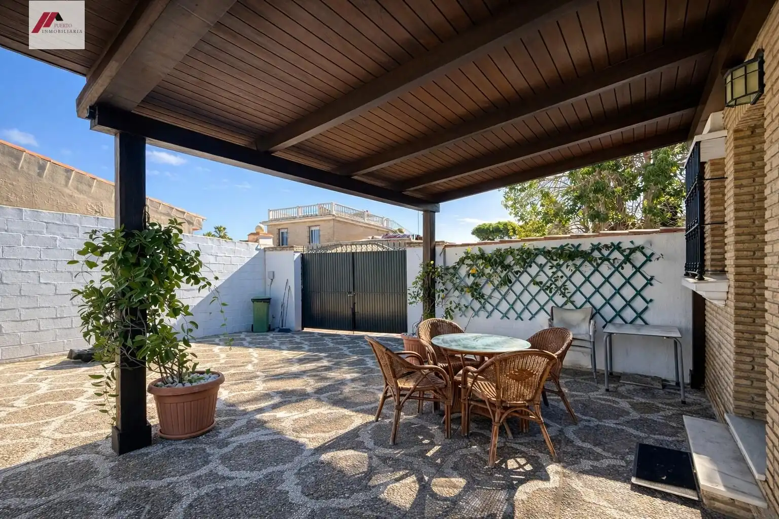 Terrassa de Casa o xalet en venda en El Puerto de Santa María amb Calefacció, Jardí privat i Terrassa