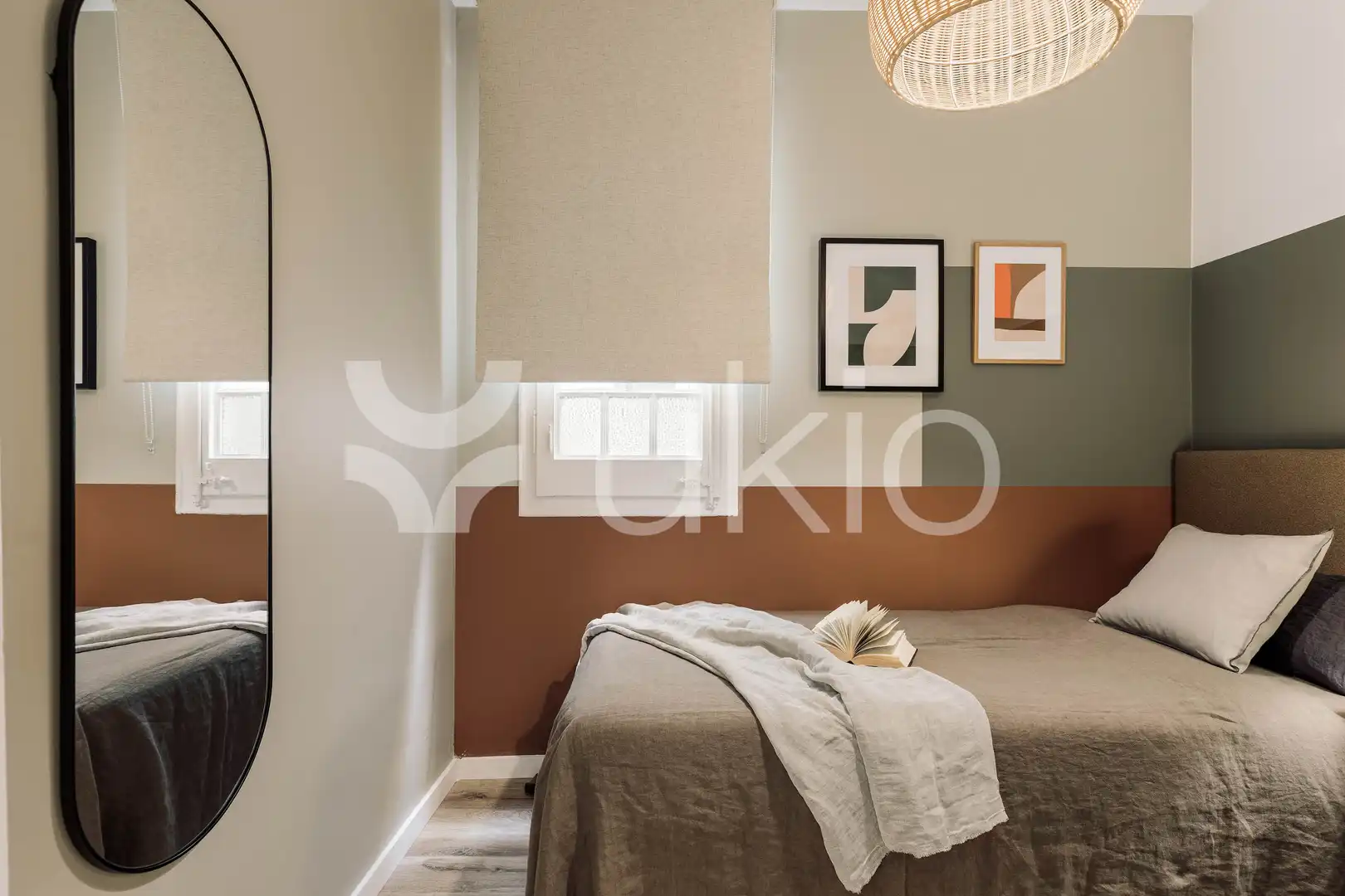 Habitación de Apartamento de alquiler en Barcelona con Aire acondicionado, Amueblado y Horno