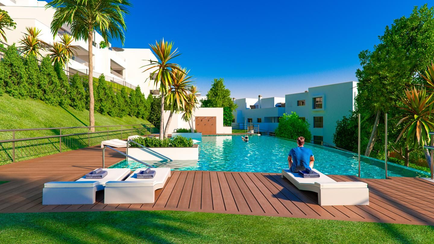 Swimming pool of Apartment for sale in Casares  with Air Conditioner, Heating and Private garden