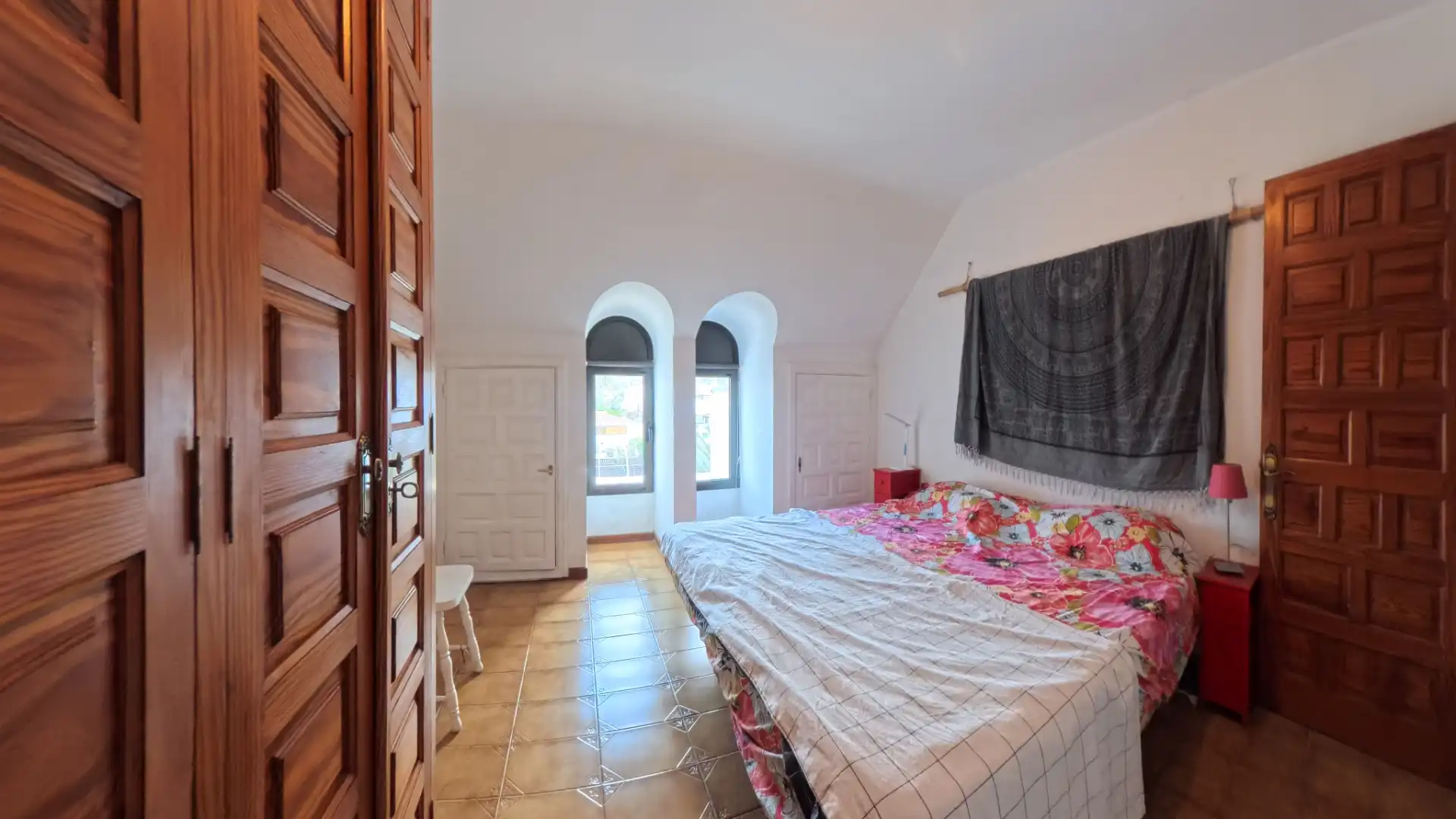 Schlafzimmer von Maisonette zum Verkauf in Arona mit Terrasse, Möbliert und Ofen