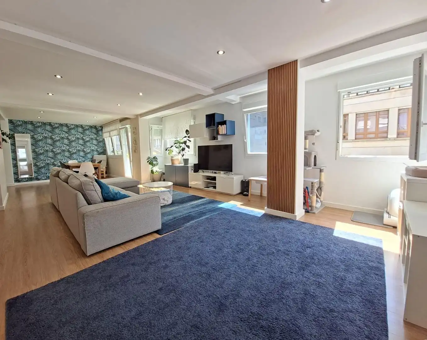 Sala de estar de Piso en venta en Vilagarcía de Arousa con Terraza, Amueblado y Balcón