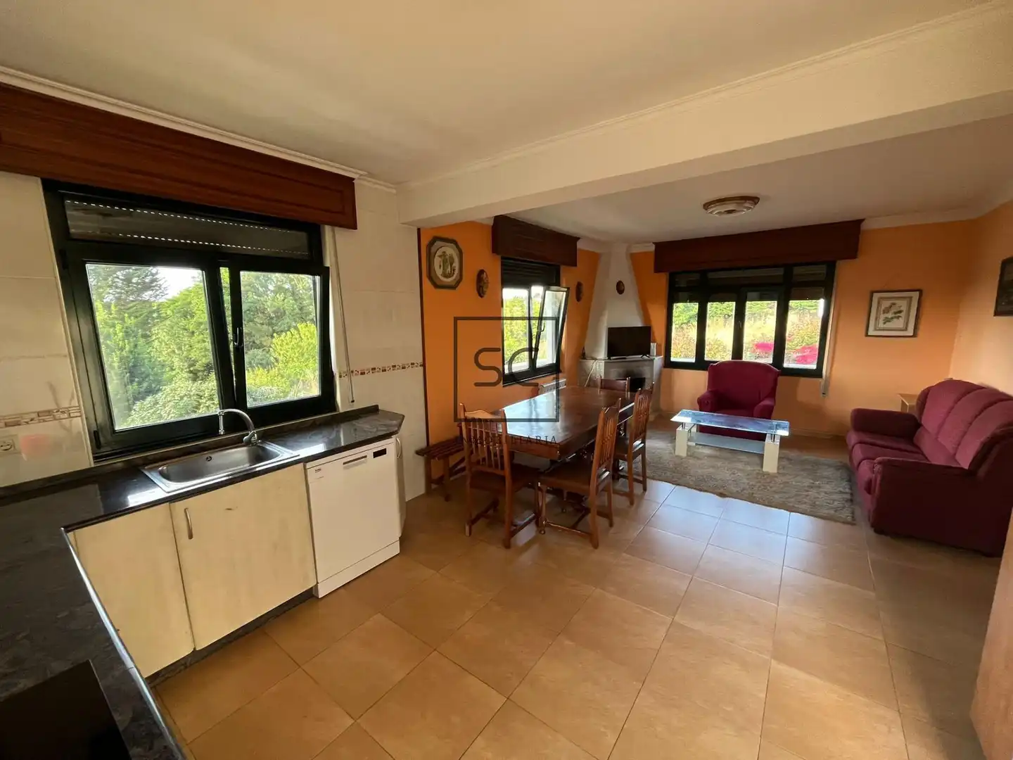 Cuina de Casa o xalet en venda en Valdoviño amb Jardí privat, Terrassa i Traster