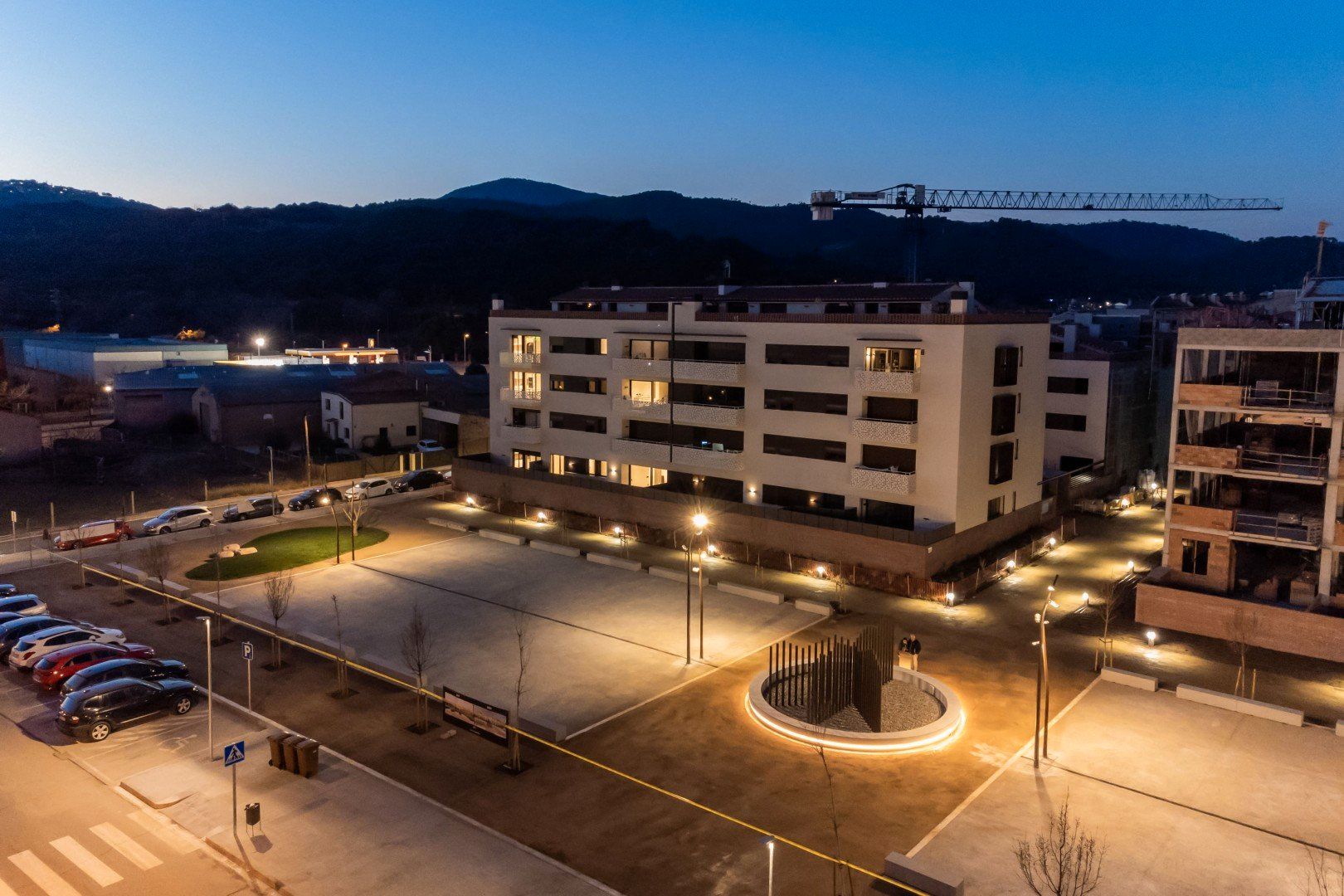 Parking of Flat for sale in La Garriga  with Air Conditioner, Heating and Parquet flooring