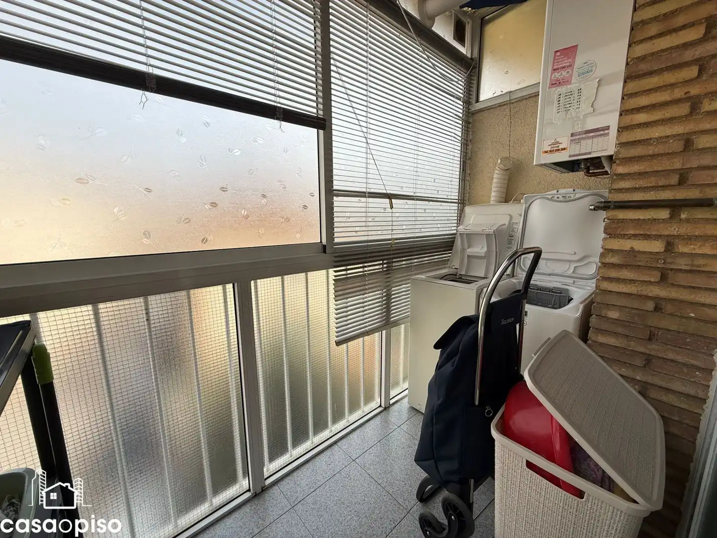 Balcony of Flat for sale in Terrassa  with Heating
