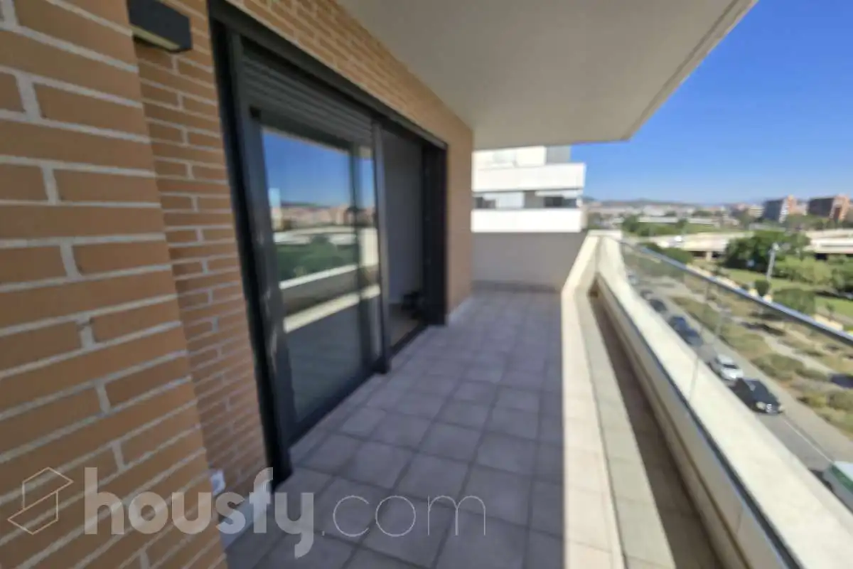 Terrasse von Wohnung zur Miete in Sant Adrià de Besòs mit Klimaanlage und Balkon