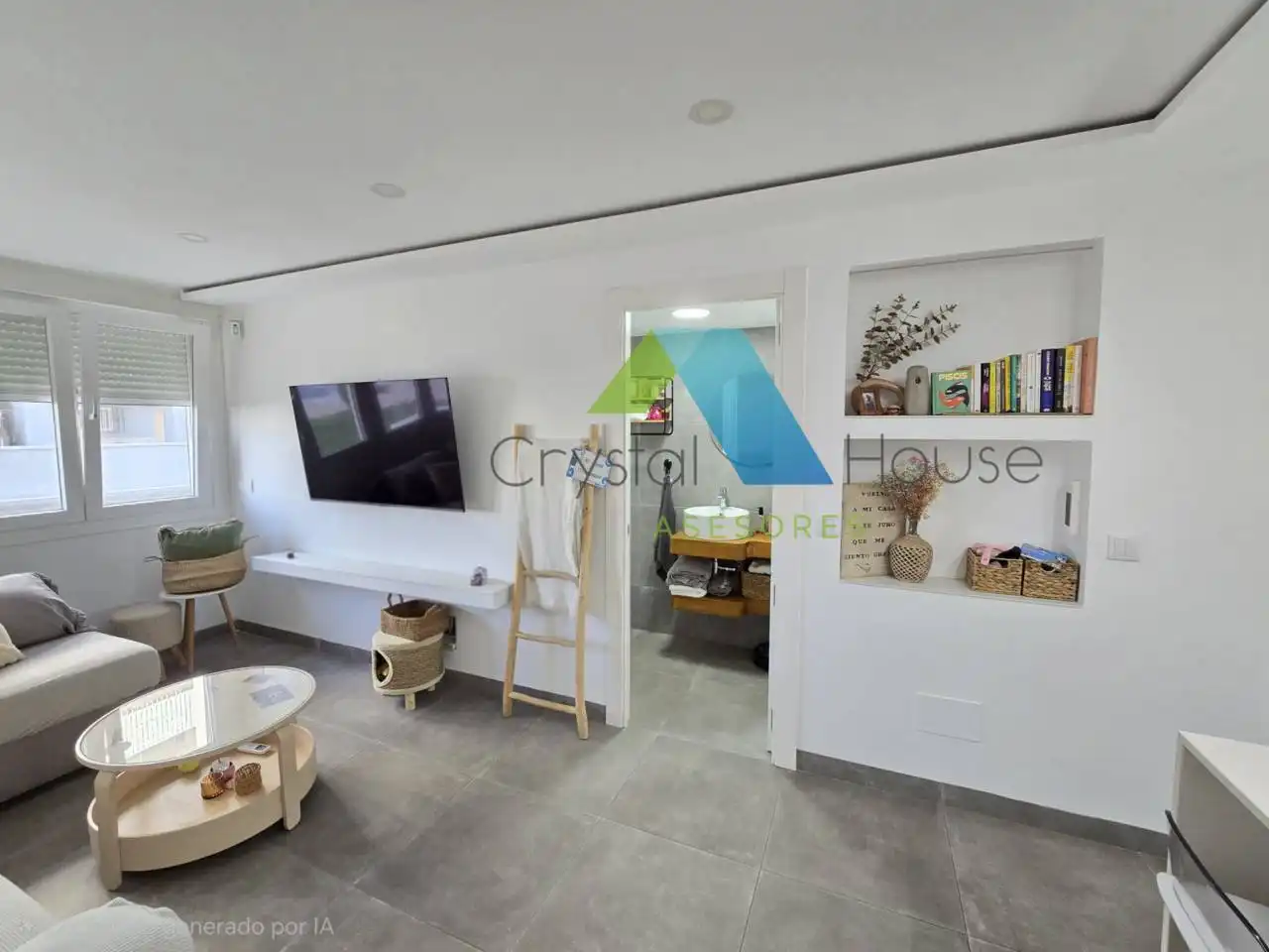 Sala de estar de Piso de alquiler en Málaga con Aire acondicionado, Terraza y Trastero