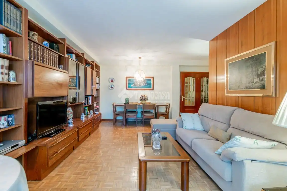 Sala d'estar de Pis en venda en Madrid amb Calefacció i Parquet