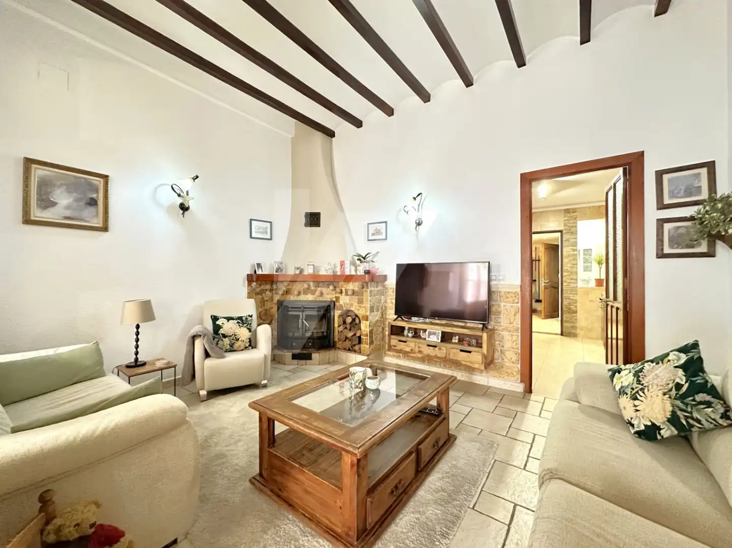 Sala d'estar de Casa adosada en venda en Teulada