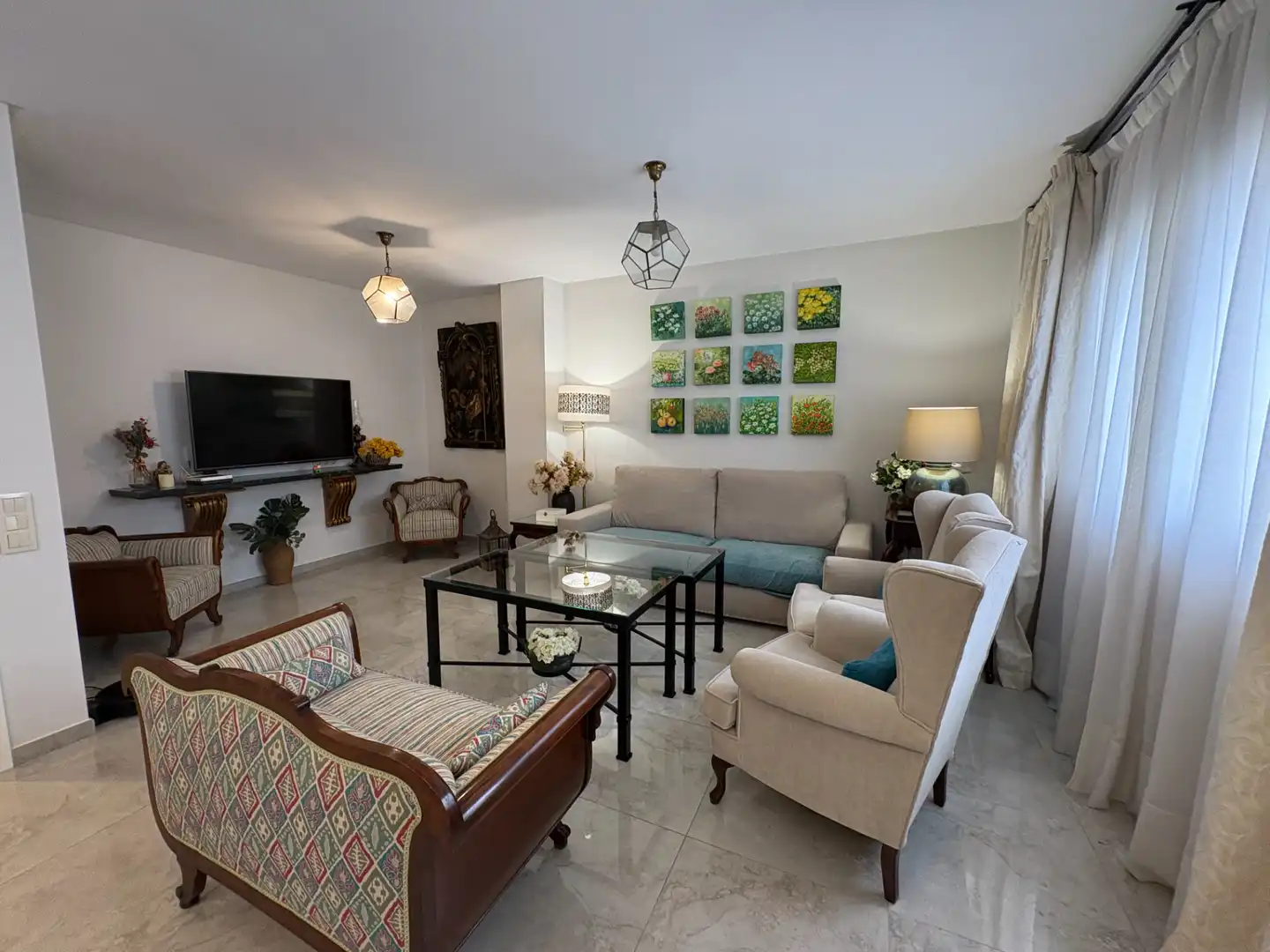 Sala de estar de Piso en venta en Málaga con Aire acondicionado, Amueblado y Horno