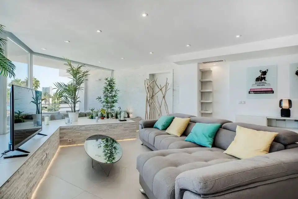 Wohnzimmer von Wohnungen zum Verkauf in Calvià mit Klimaanlage, Heizung und Terrasse