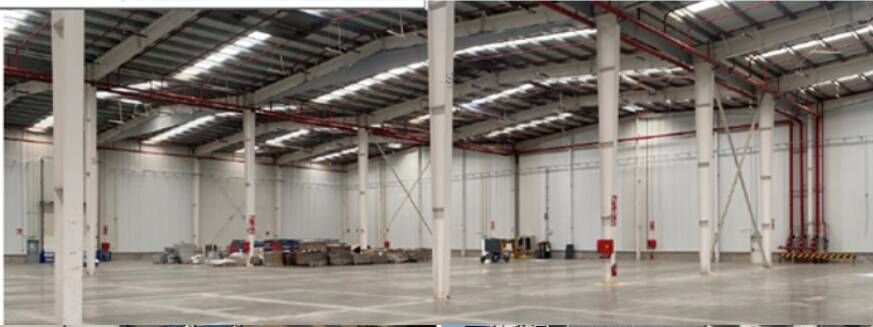 Vista exterior de Nave industrial de alquiler en Cabanillas del Campo