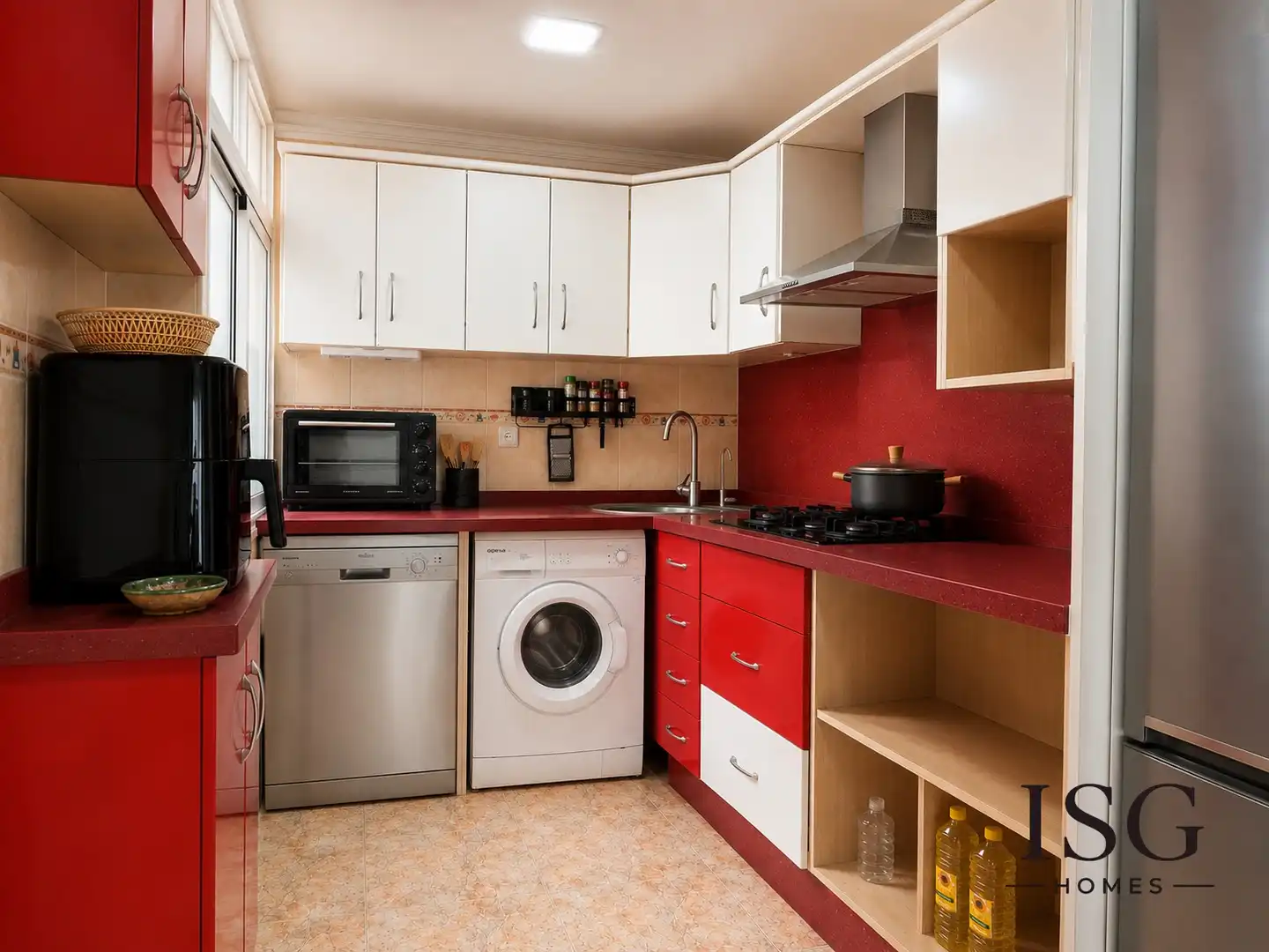 Küche von Wohnung zum Verkauf in Tarragona mit Möbliert, Waschmaschine und Mikrowelle