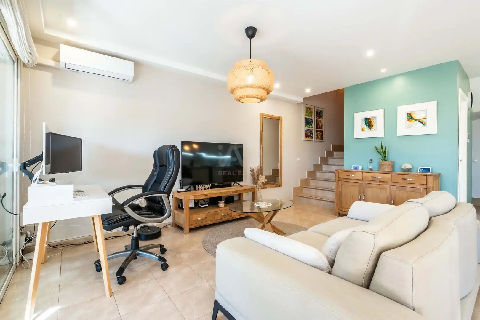 Sala d'estar de Casa adosada en venda en Arona amb Aire condicionat, Calefacció i Terrassa