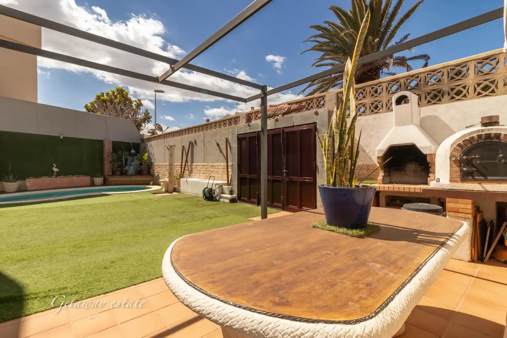 Terraza de Casa o chalet de alquiler en Telde con Jardín privado, Terraza y Piscina