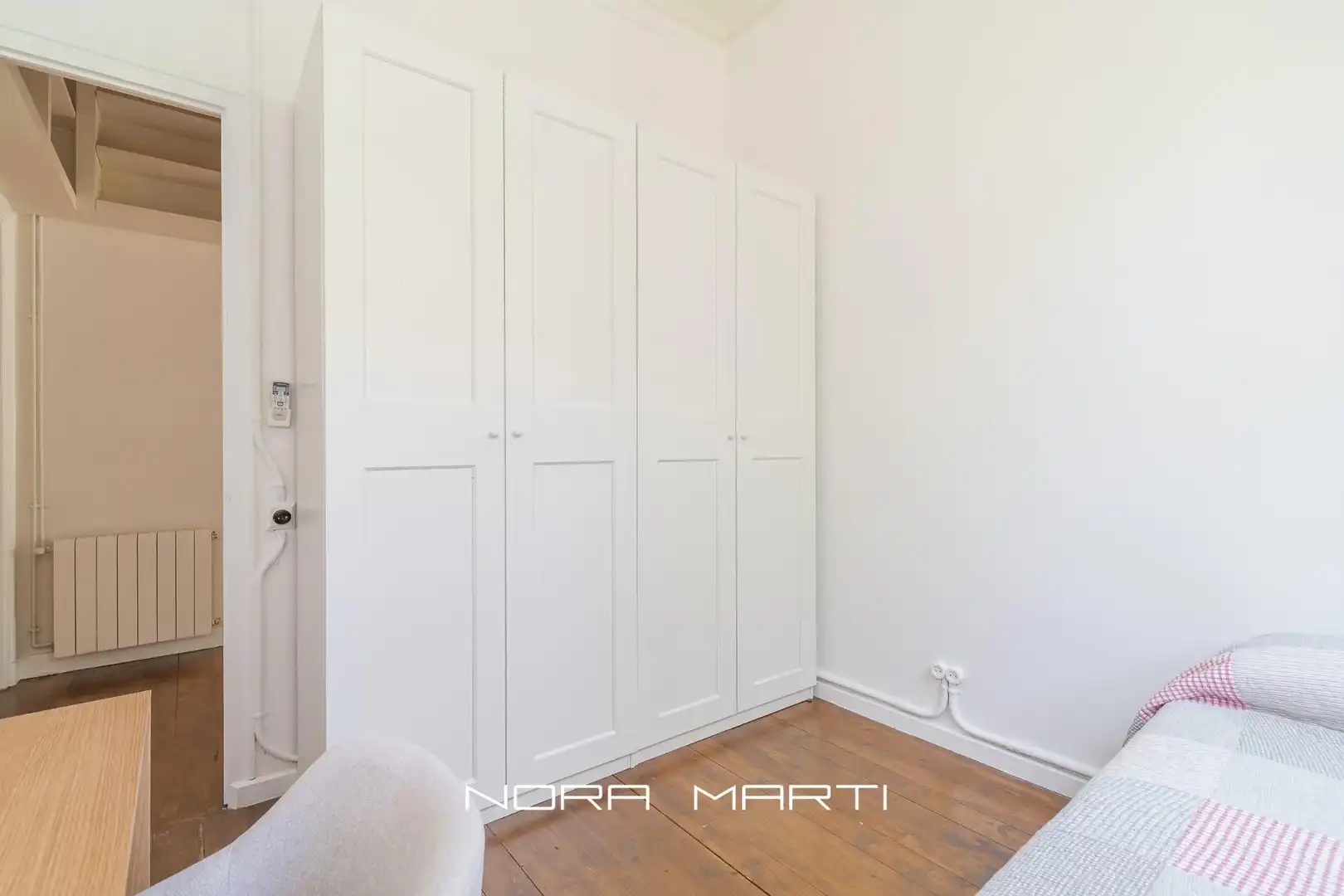 Schlafzimmer von Wohnung zur Miete in Barcelona mit Klimaanlage, Heizung und Privatgarten