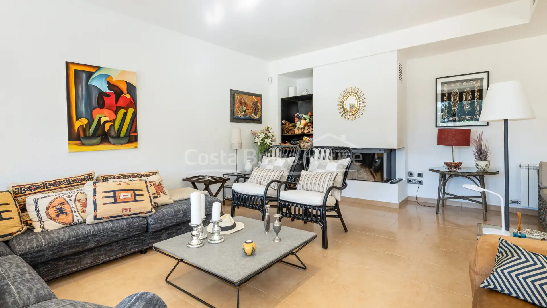 Sala de estar de Casa o chalet en venta en Palafrugell con Aire acondicionado, Calefacción y Jardín privado