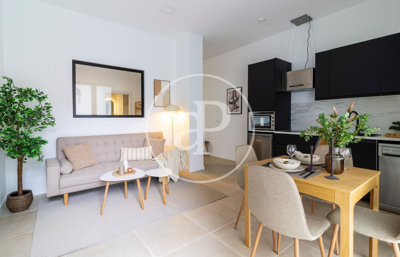 Sala de estar de Piso en venta en  Valencia Capital con Aire acondicionado, Calefacción y Amueblado