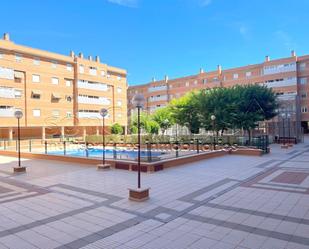 Exterior view of Flat to rent in  Madrid Capital  with Air Conditioner and Swimming Pool