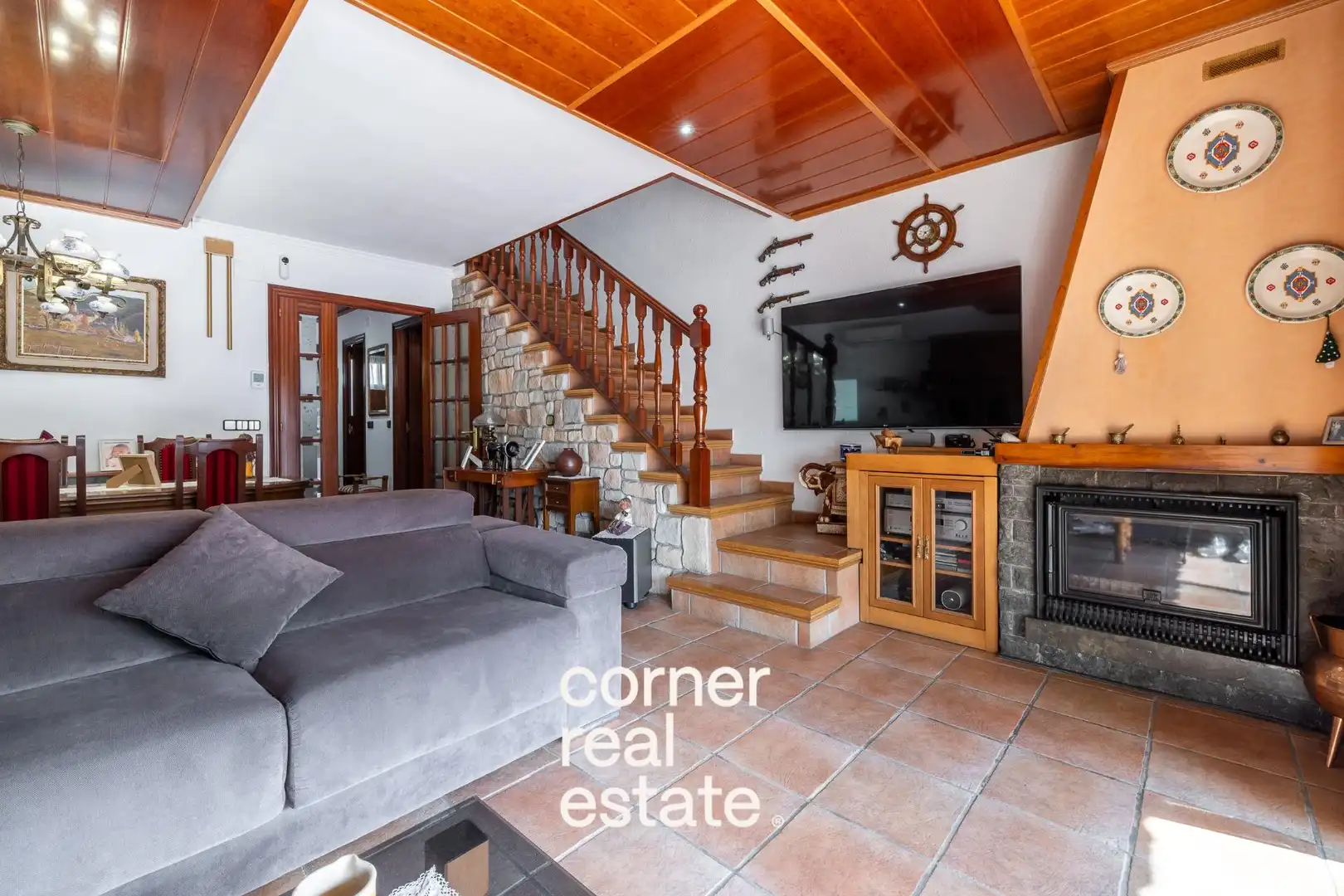 Living room of Detached homes for sale in Ripollet  with Air Conditioner, Heating and Private garden