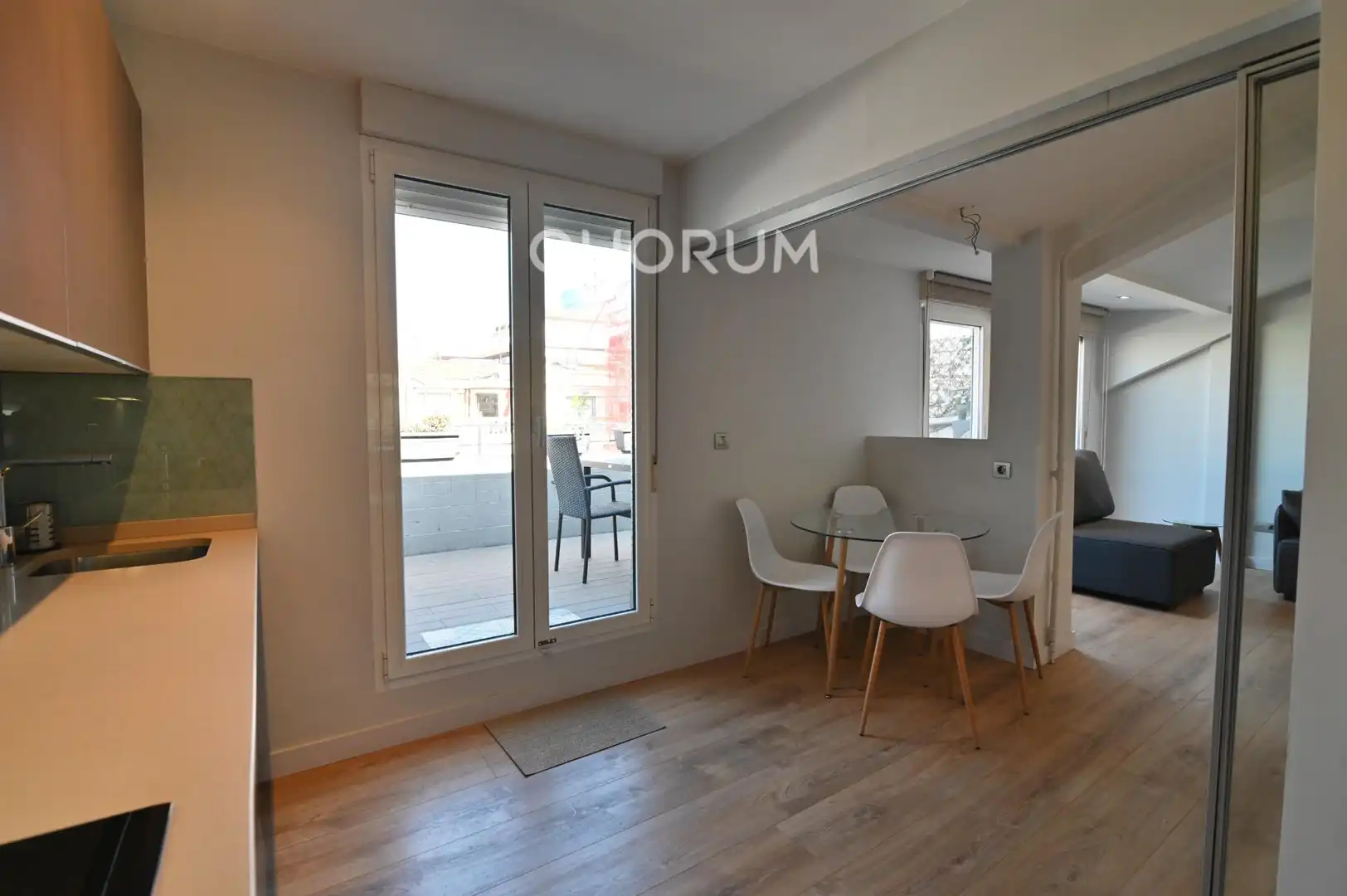 Schlafzimmer von Wohnung zur Miete in Bilbao  mit Klimaanlage, Heizung und Terrasse
