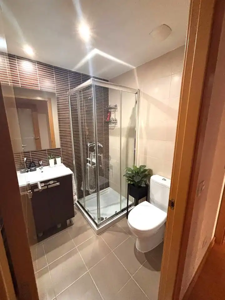 Bathroom of Flat for rent in Madrid  with Air Conditioner, Storage room and Furnished