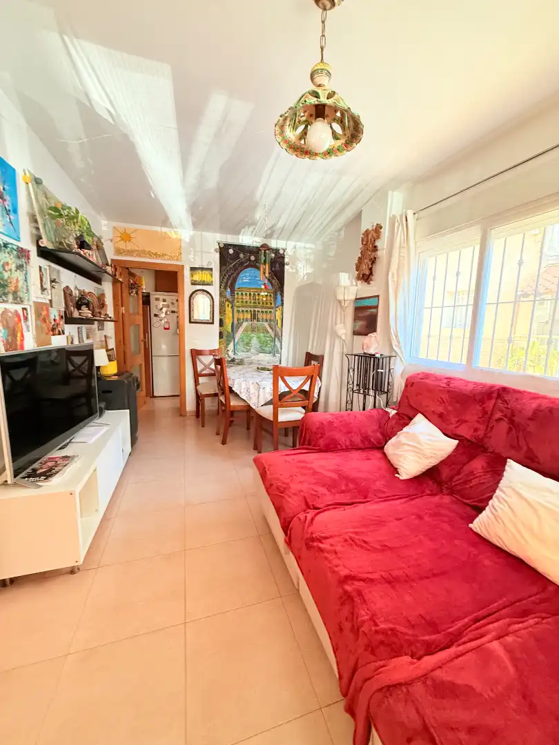Sala d'estar de Apartament en venda en Murcia amb Aire condicionat, Moblat i Balcó