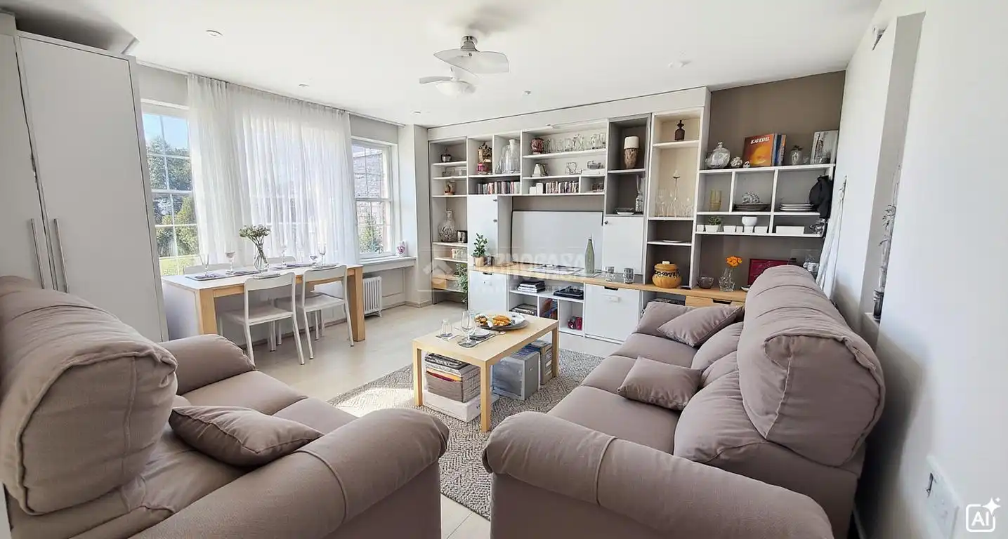 Sala de estar de Piso en venta en  Madrid Capital con Calefacción y Terraza
