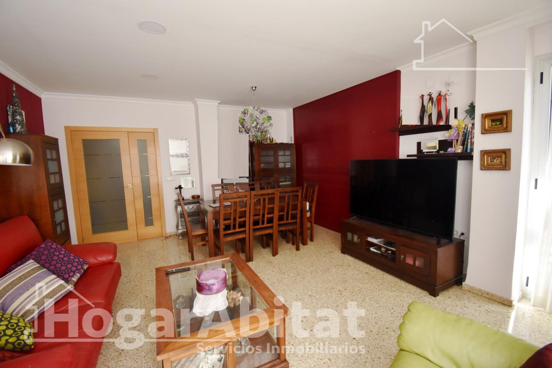 Living room of Flat for sale in Burriana / Borriana  with Heating and Balcony