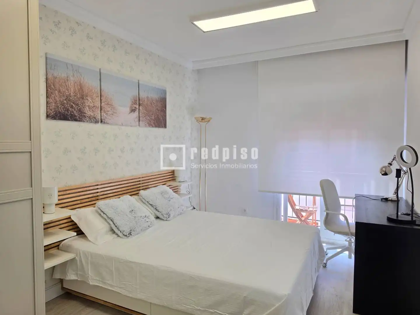 Schlafzimmer von Wohnungen zur Miete in Madrid mit Klimaanlage, Heizung und Terrasse
