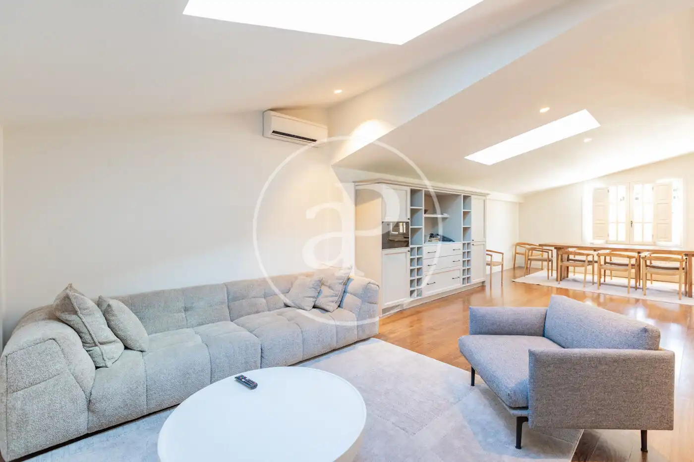 Living room of Houses for rent in Madrid  with Air Conditioner, Heating and Private garden