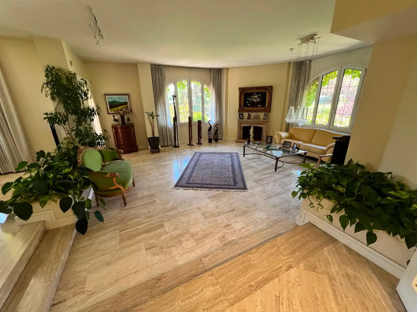 Sala d'estar de Casa o xalet en venda en Villanueva de la Cañada amb Aire condicionat, Calefacció i Terrassa